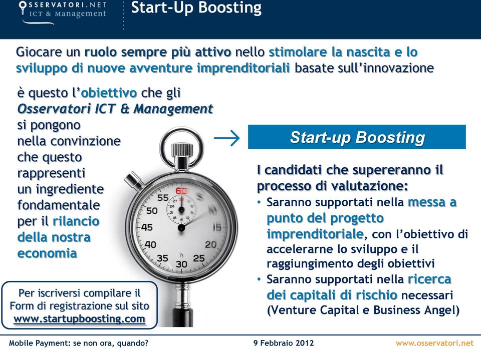 registrazione sul sito www.startupboosting.