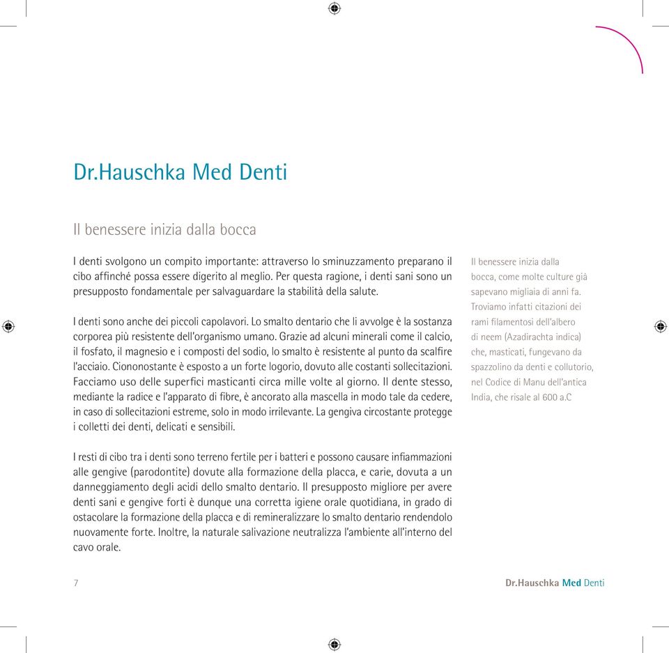 Lo smalto dentario che li avvolge è la sostanza corporea più resistente dell organismo umano.