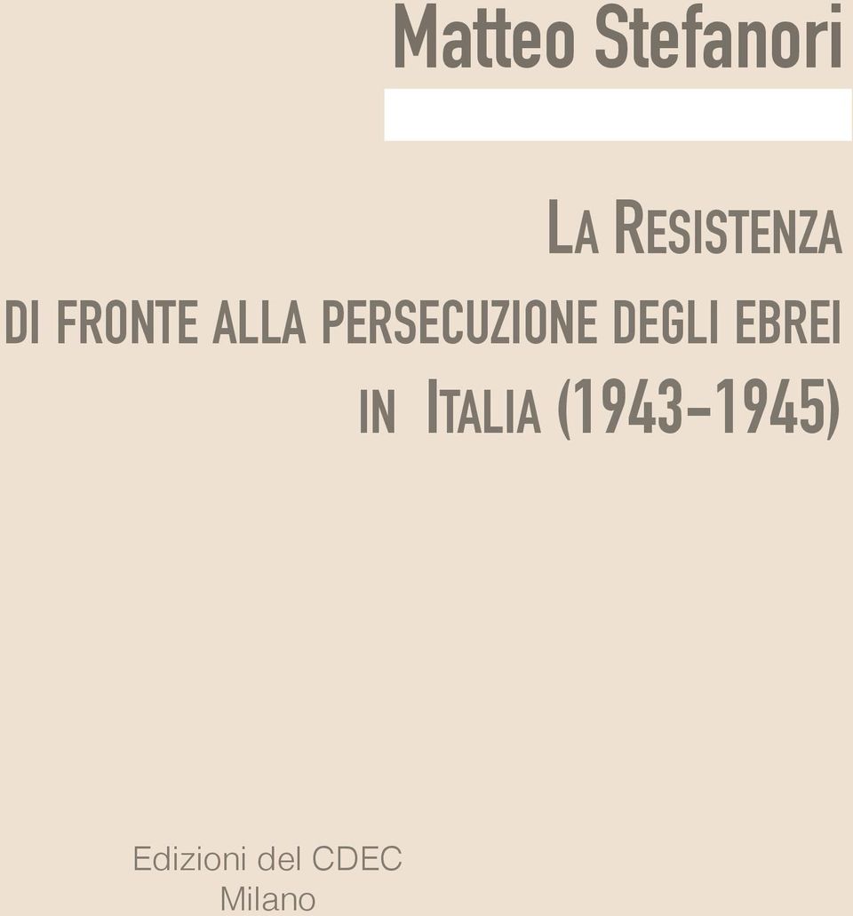 PERSECUZIONE DEGLI EBREI IN