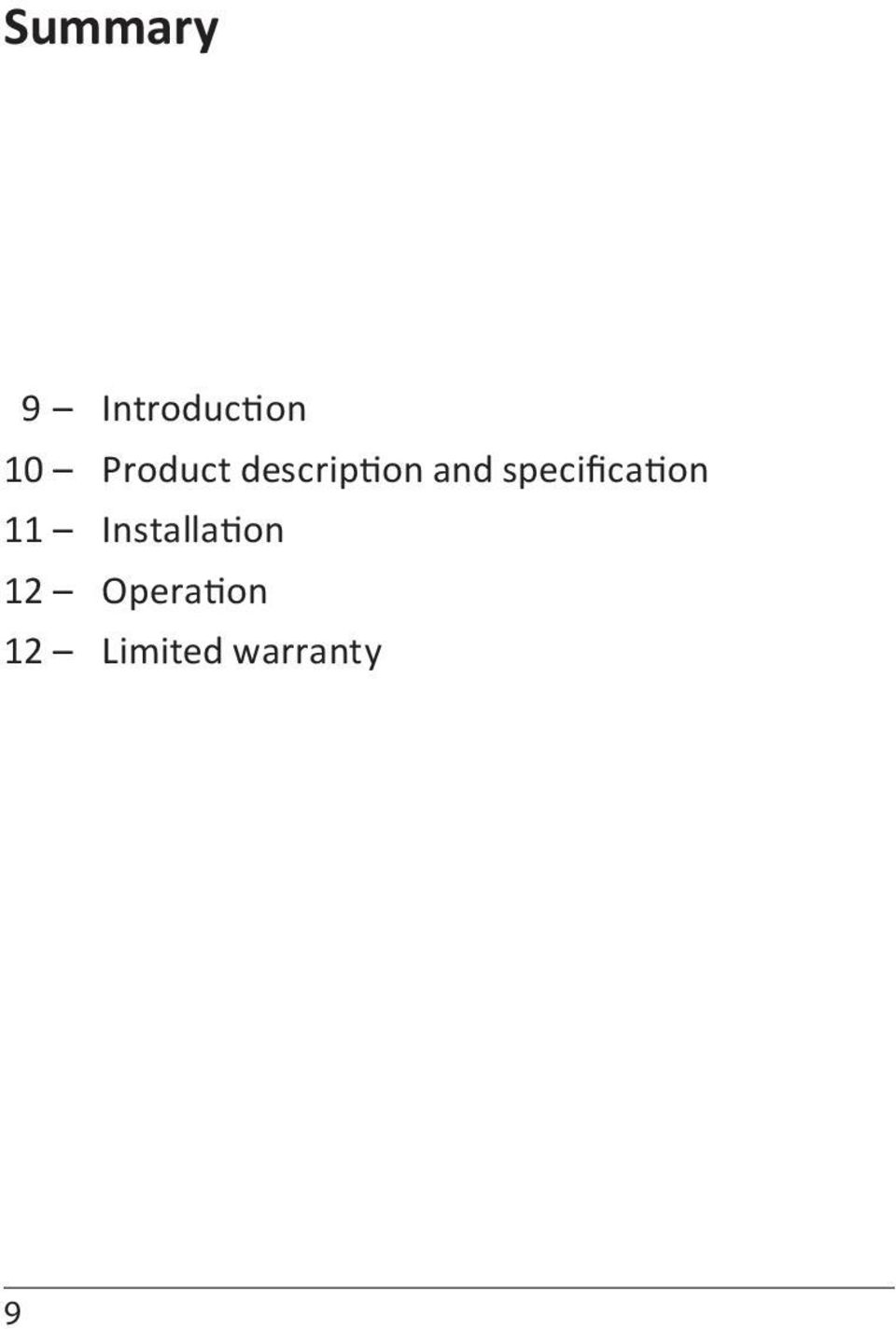 specification 11