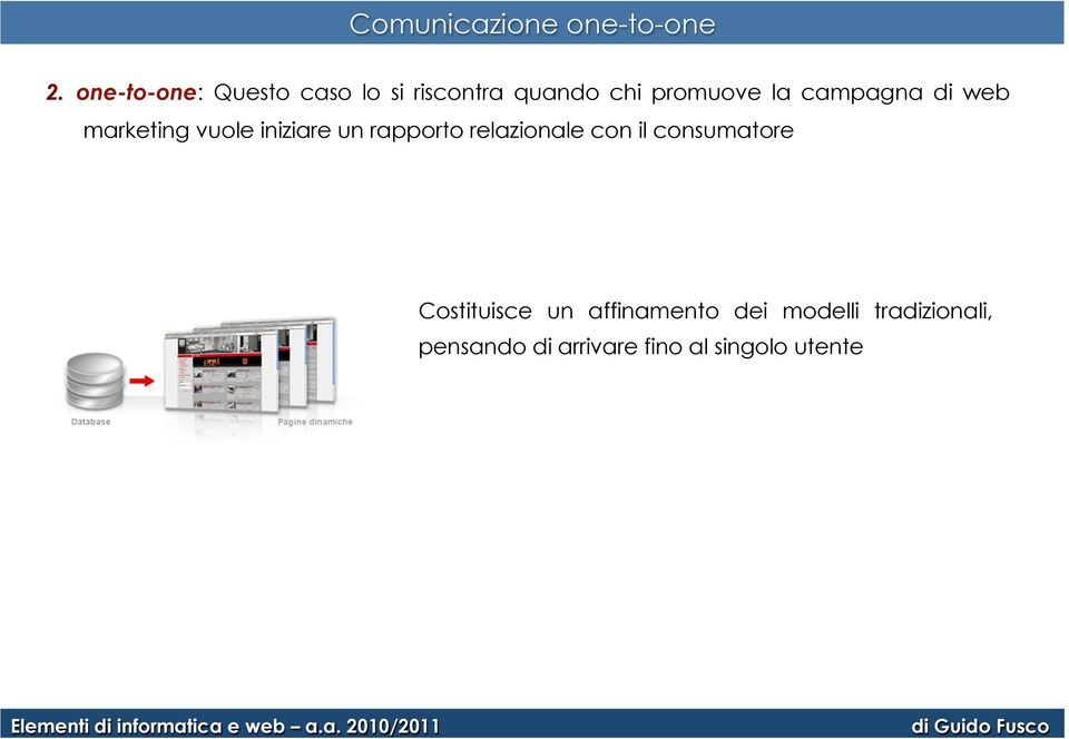 campagna di web marketing vuole iniziare un rapporto relazionale