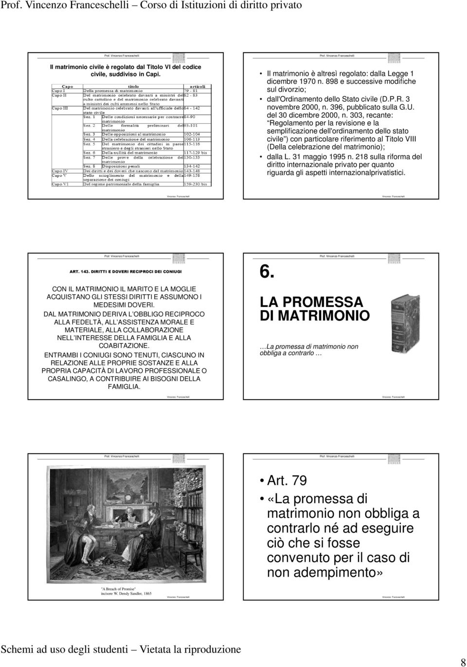 303, recante: Regolamento per la revisione e la semplificazione dell'ordinamento dello stato civile ) con particolare riferimento al Titolo VIII (Della celebrazione del matrimonio); dalla L.