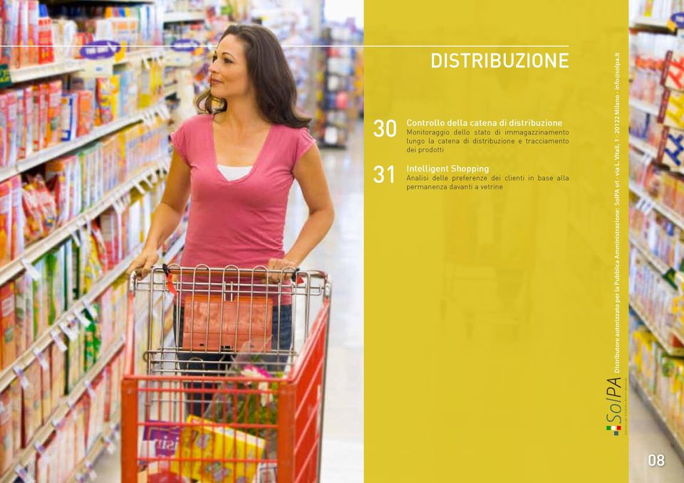 distribuzione e tracciamento dei prodotti Intelligent Shopping