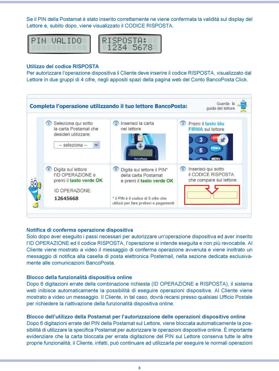 web del Conto BancoPosta Click.