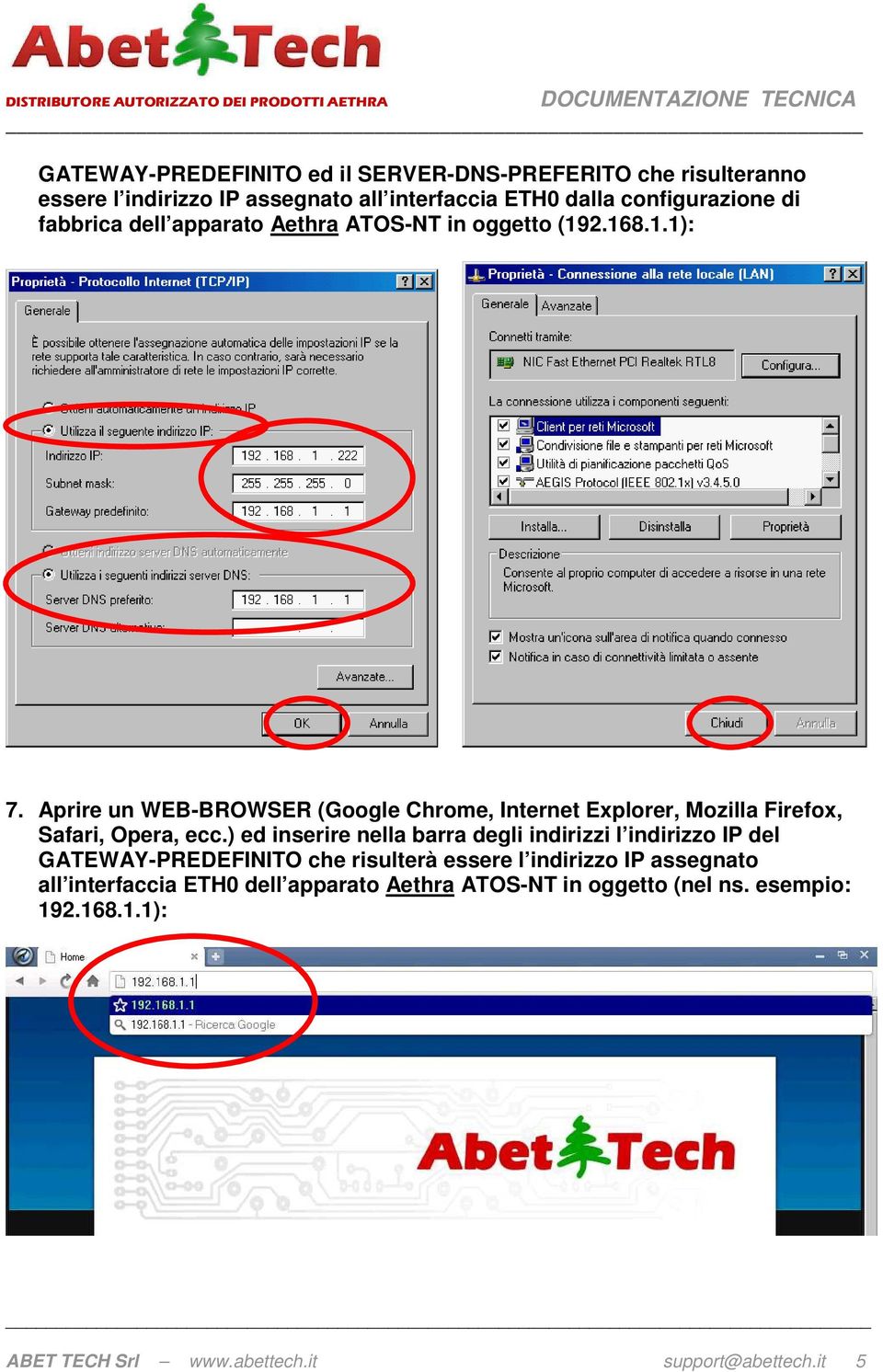 Aprire un WEB-BROWSER (Google Chrome, Internet Explorer, Mozilla Firefox, Safari, Opera, ecc.