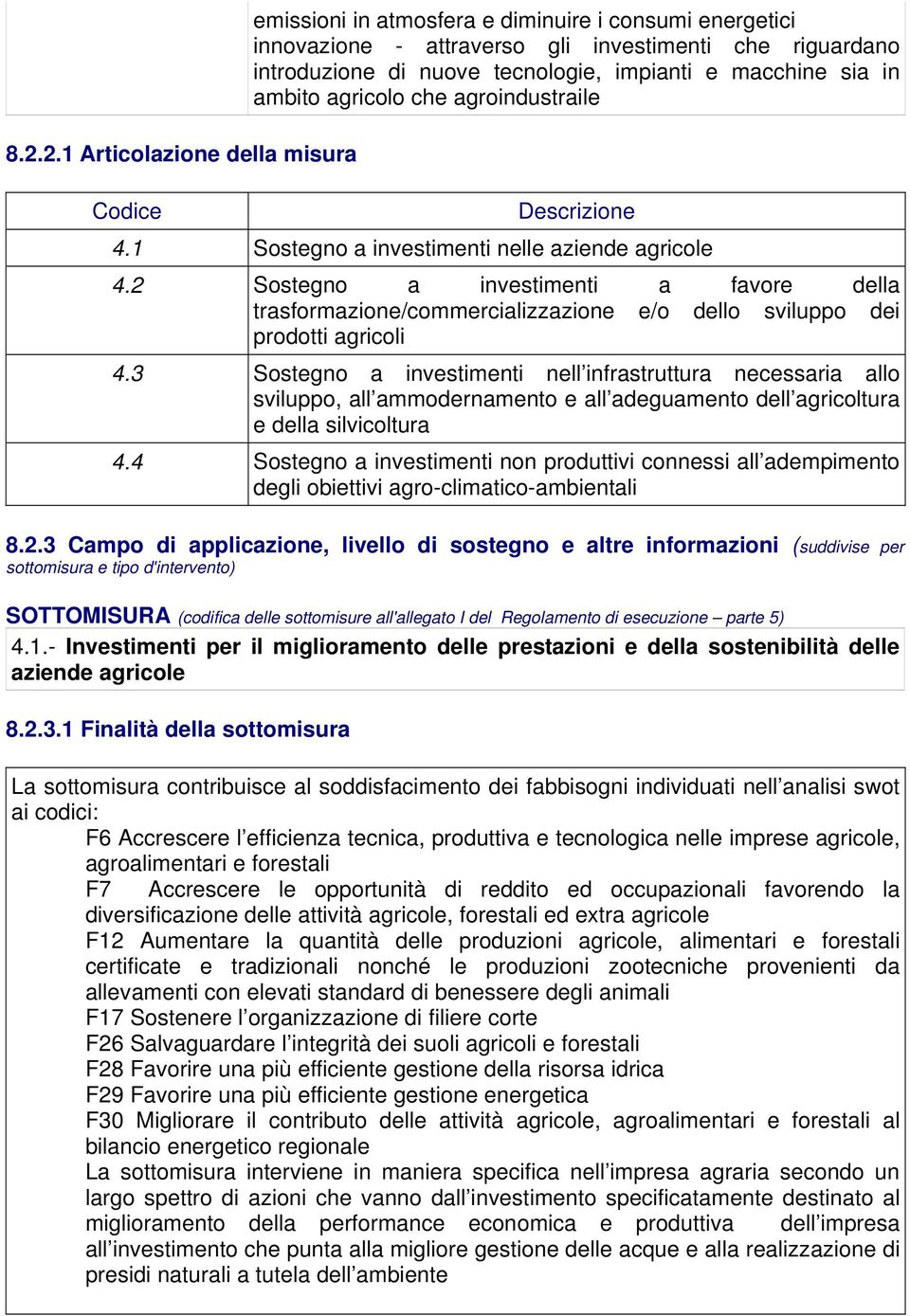 2 Sostegno a investimenti a favore della trasformazione/commercializzazione e/o dello sviluppo dei prodotti agricoli 4.