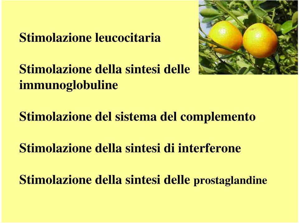 sistema del complemento Stimolazione della sintesi