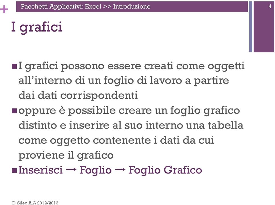 n oppure è possibile creare un foglio grafico distinto e inserire al suo interno una