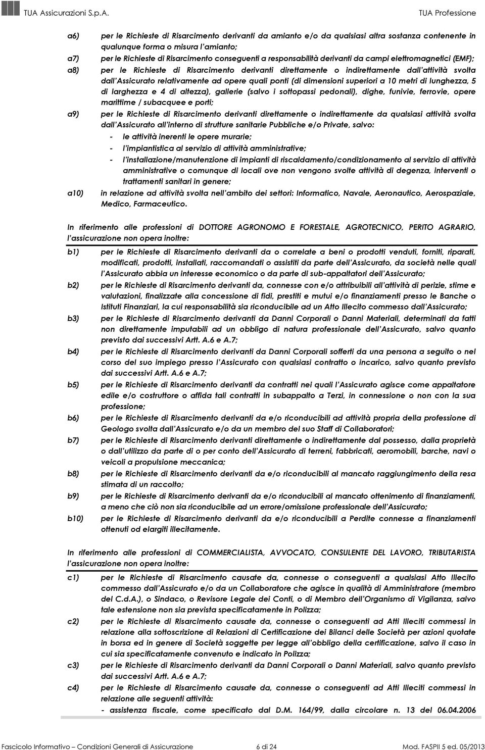 quali ponti (di dimensioni superiori a 10 metri di lunghezza, 5 di larghezza e 4 di altezza), gallerie (salvo i sottopassi pedonali), dighe, funivie, ferrovie, opere marittime / subacquee e porti;