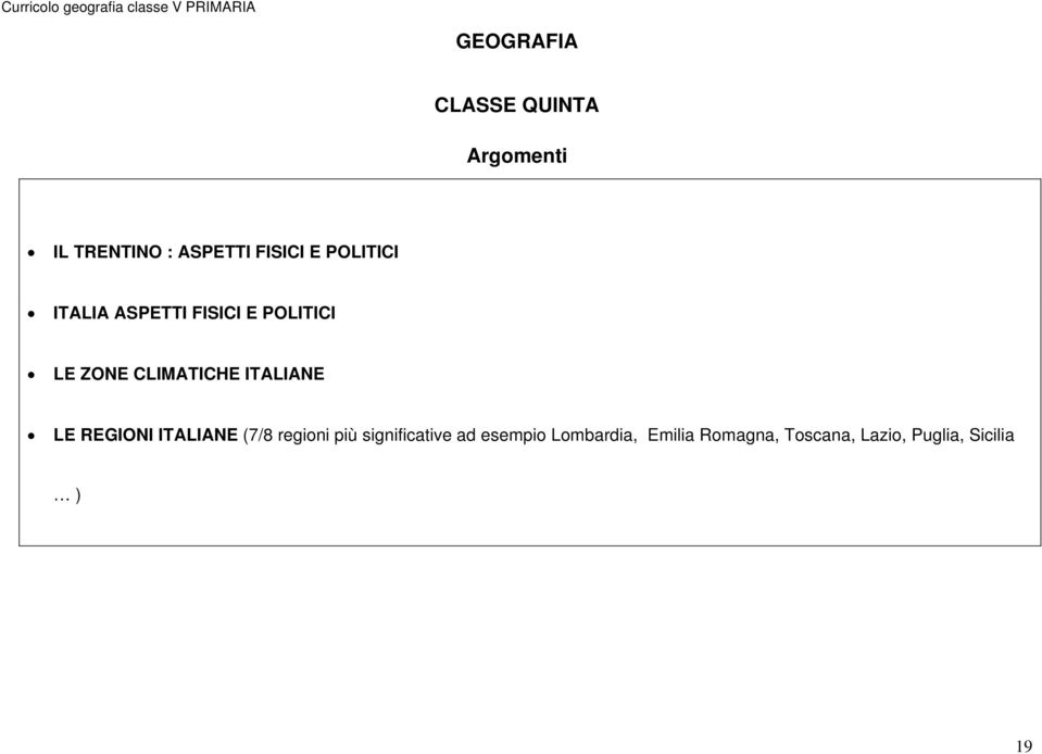 LE ZONE CLIMATICHE ITALIANE LE REGIONI ITALIANE (7/8 regioni più