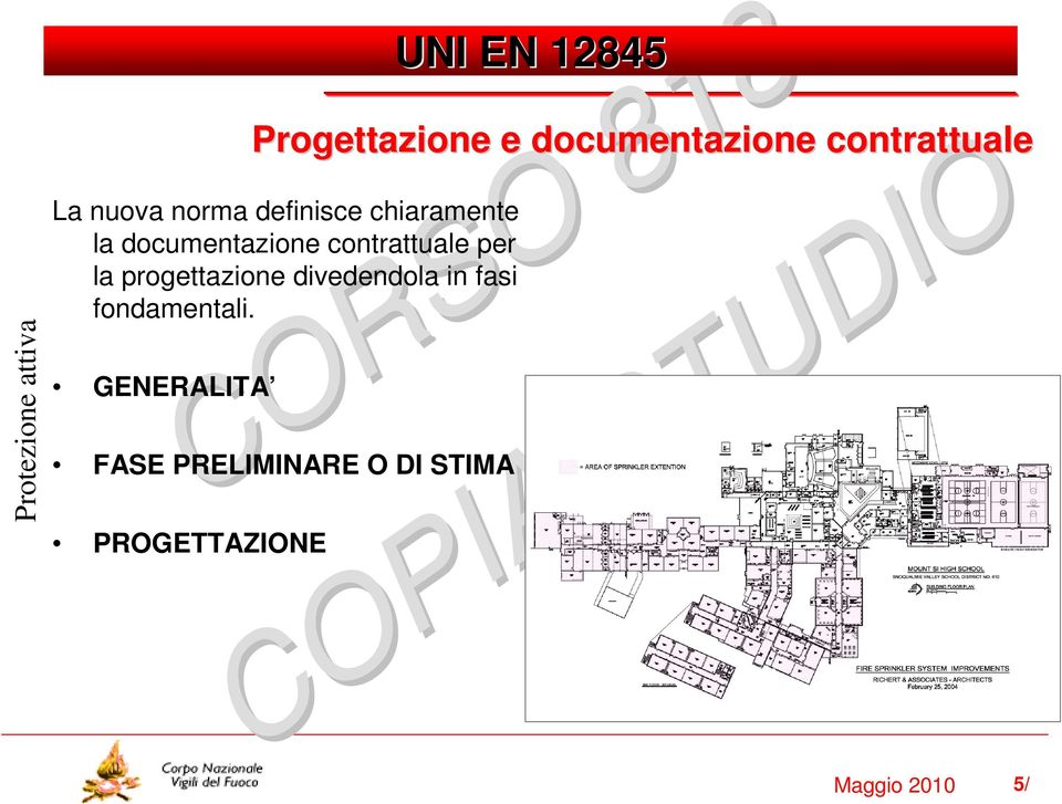 contrattuale per la progettazione divedendola in fasi