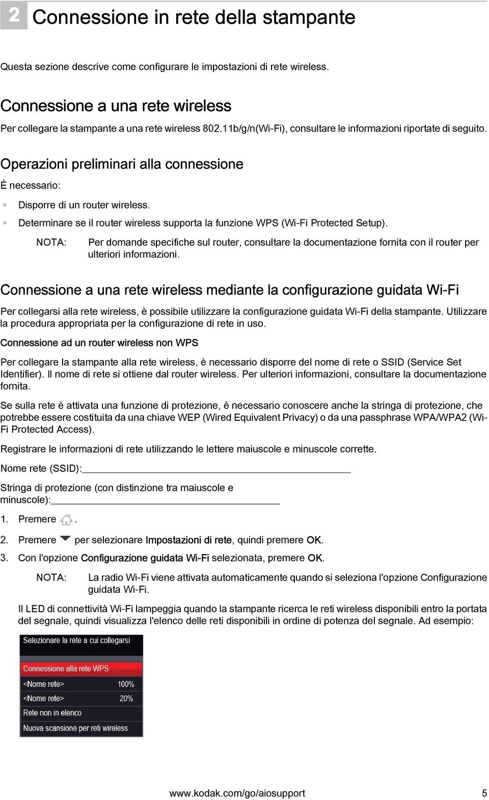 Determinare se il router wireless supporta la funzione WPS (Wi-Fi Protected Setup).