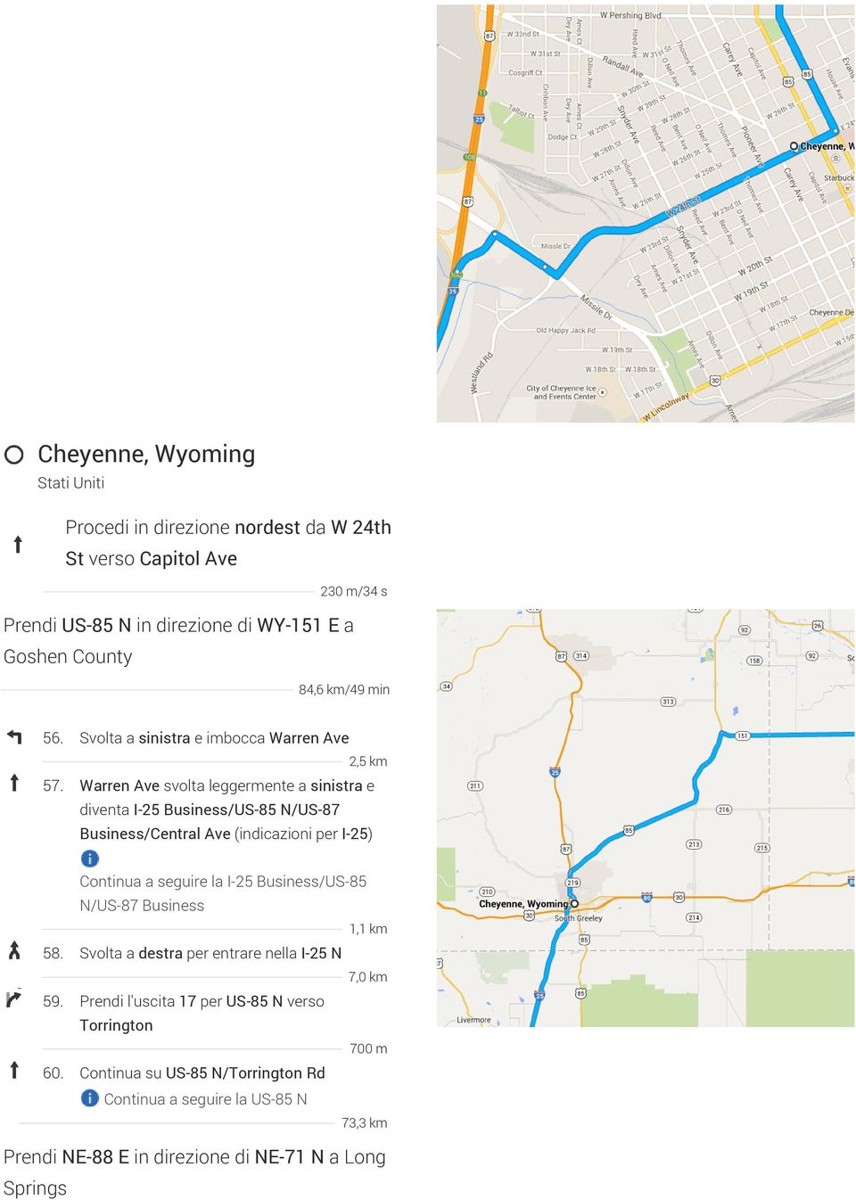 Warren Ave svolta leggermente a sinistra e diventa I-25 Business/US-85 N/US-87 Business/Central Ave (indicazioni per I-25) Continua a seguire la I-25