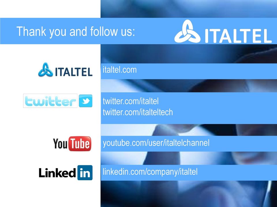 com/italteltech youtube.