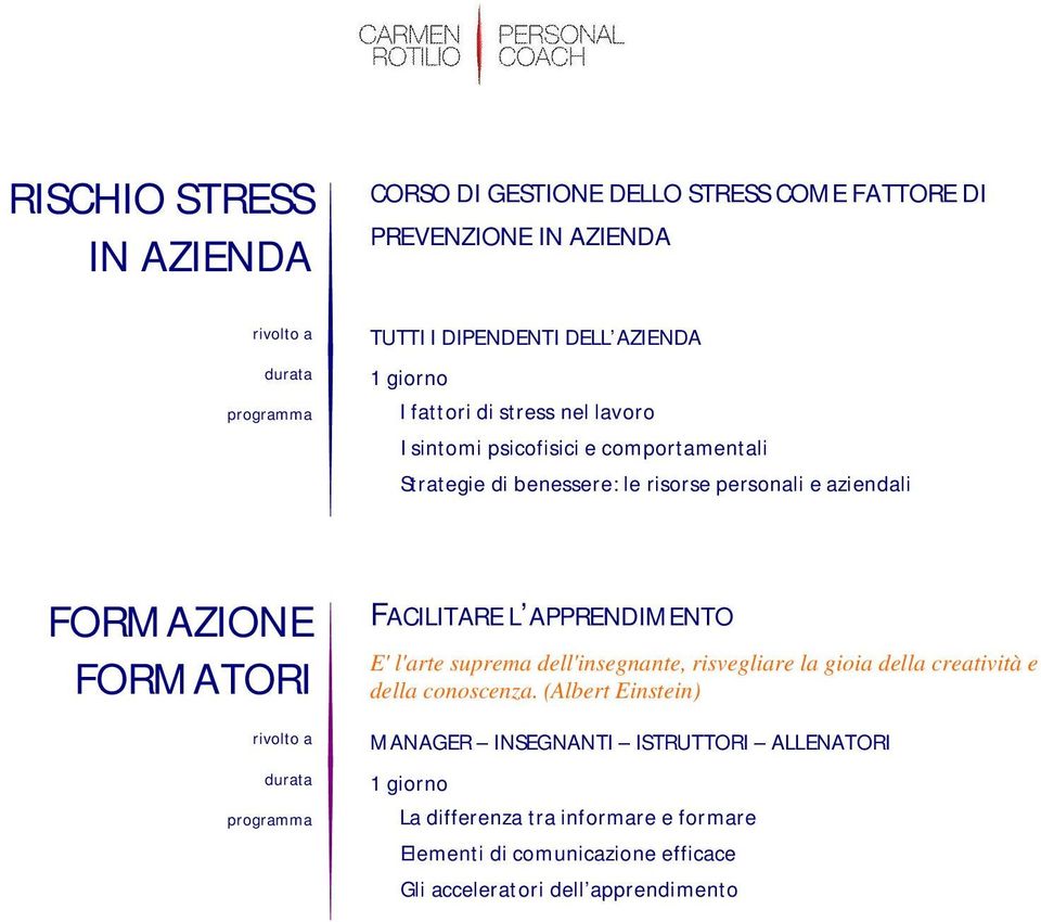 FACILITARE L APPRENDIMENTO E' l'arte suprema dell'insegnante, risvegliare la gioia della creatività e della conoscenza.