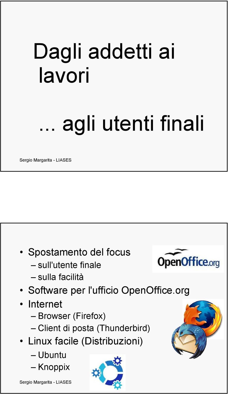 finale sulla facilità Software per l'ufficio OpenOffice.