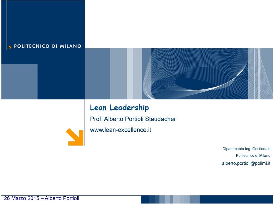 lean-excellence.it Dipartimento Ing.