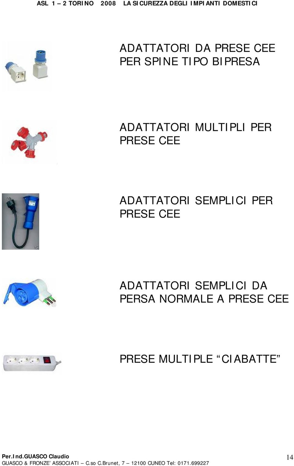 SEMPLICI PER PRESE CEE ADATTATORI SEMPLICI DA