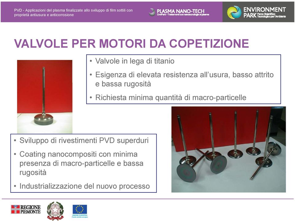 macro-particelle Sviluppo di rivestimenti PVD superduri Coating nanocompositi con