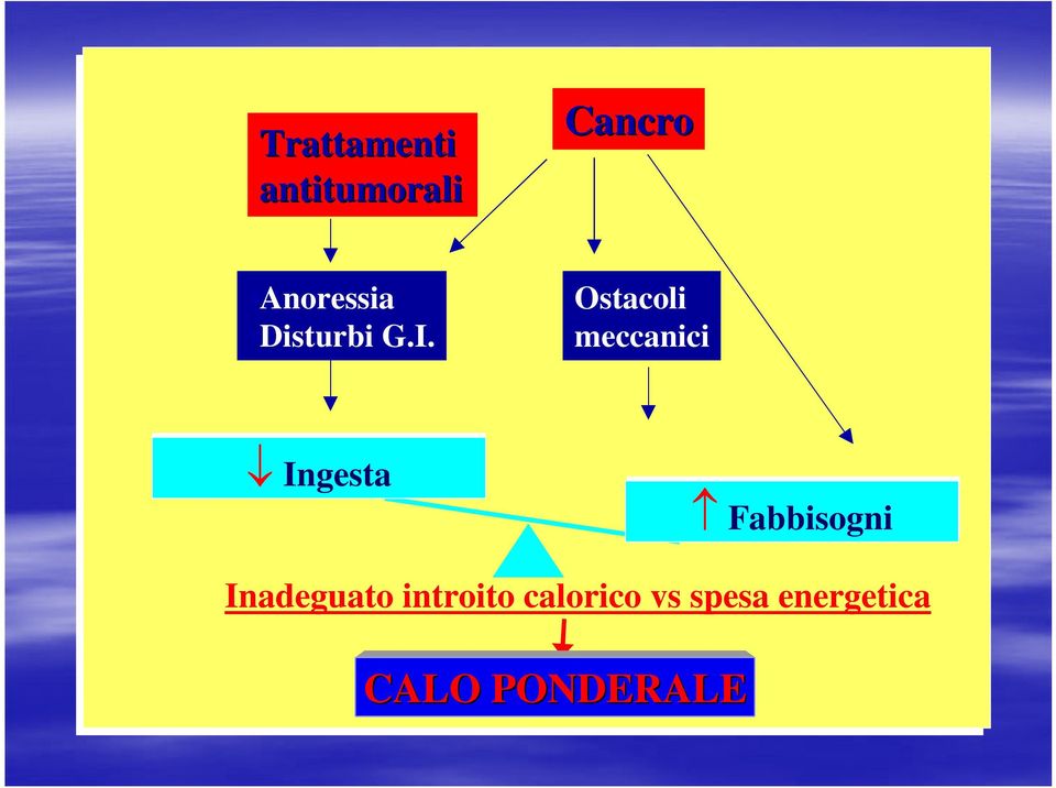 Ostacoli meccanici Ingesta Ingesta