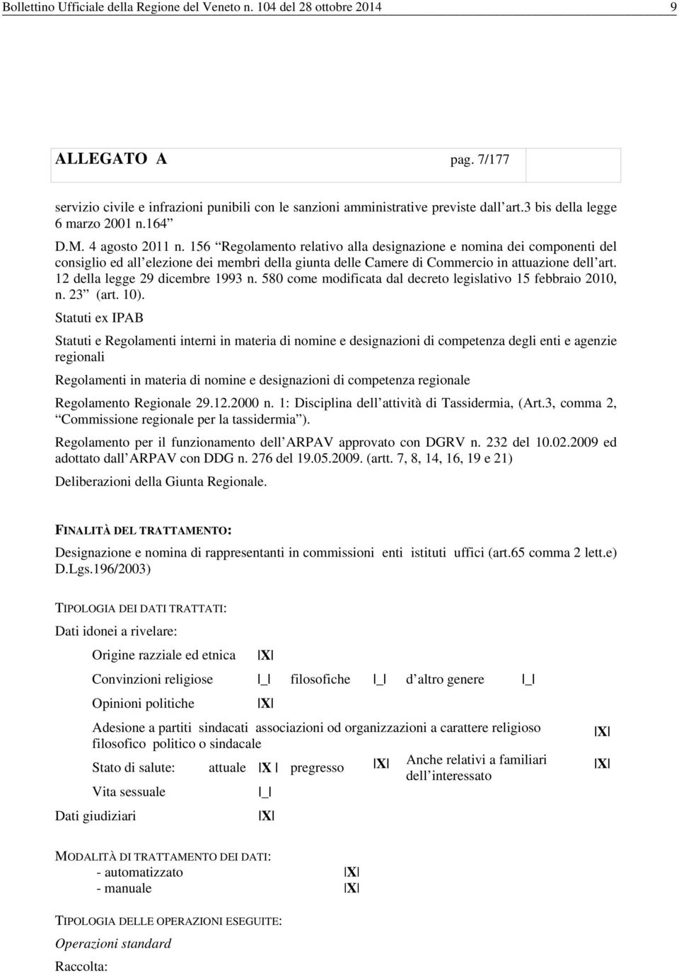 156 Regolamento relativo alla designazione e nomina dei componenti del consiglio ed all elezione dei membri della giunta delle Camere di Commercio in attuazione dell art.