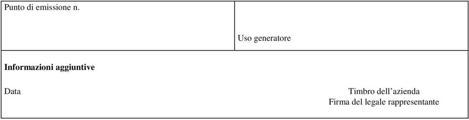 aggiuntive Data Timbro dell