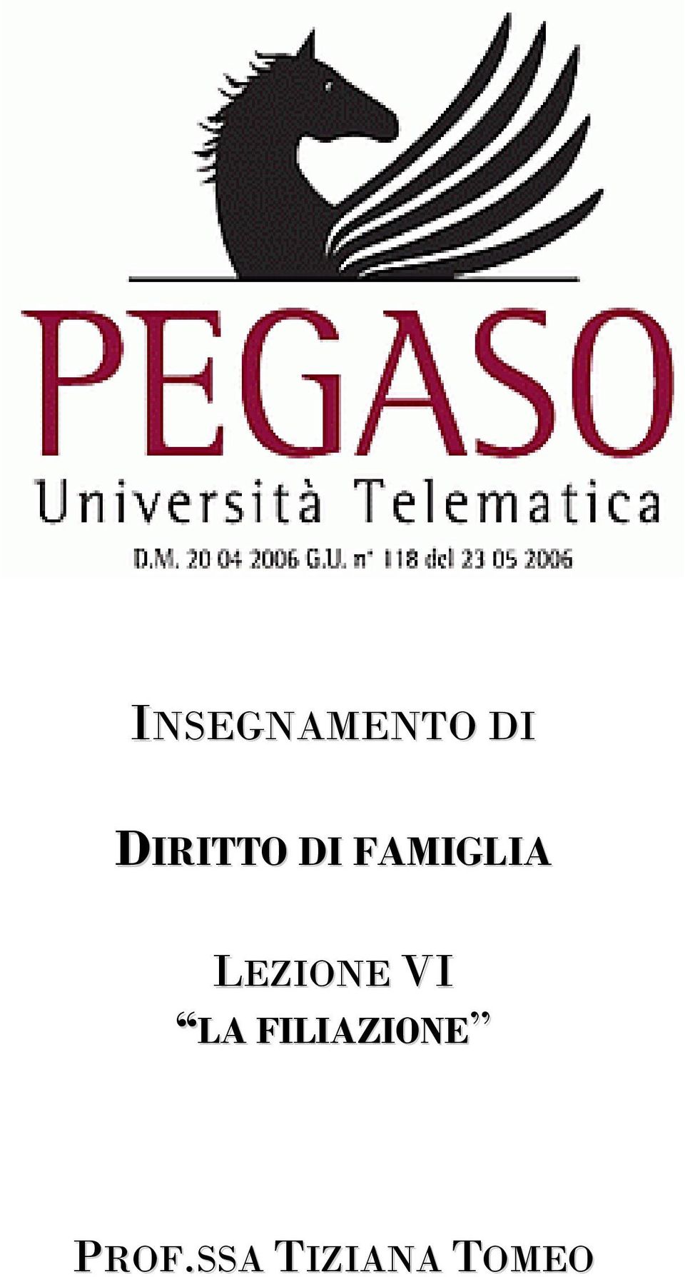 LEZIONE VI LA