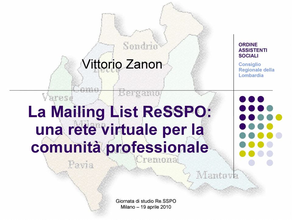 List ReSSPO: una rete virtuale per la comunità