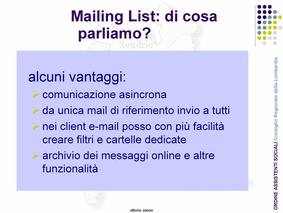 riferimento invio a tutti nei client e-mail posso con più