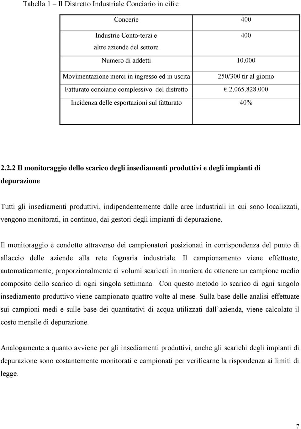 0/300 tir al giorno Fatturato conciario complessivo del distretto 2.