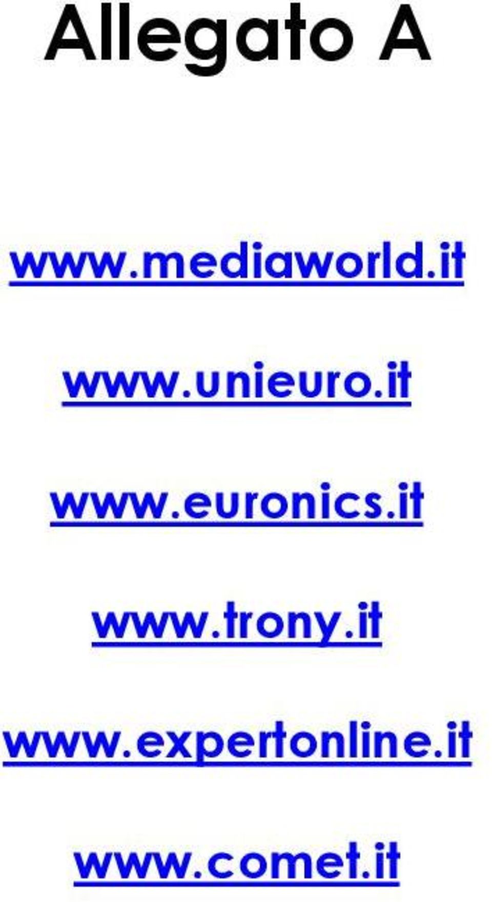 it www.trony.it www.expertonline.