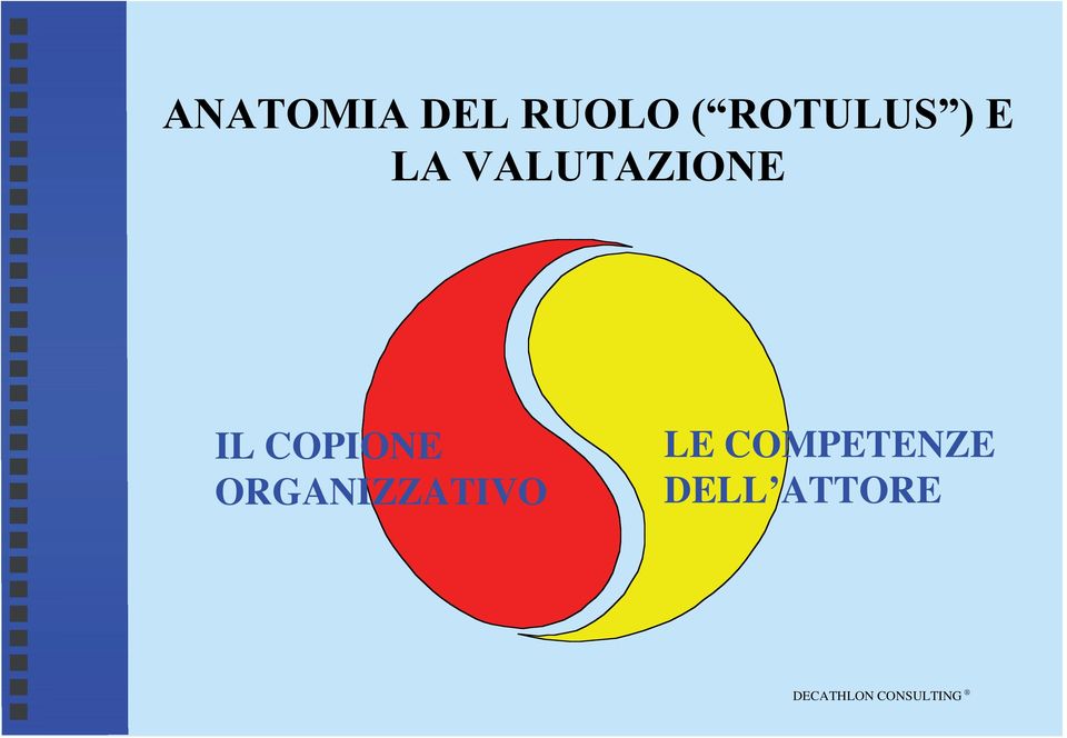 VALUTAZIONE IL COPIONE