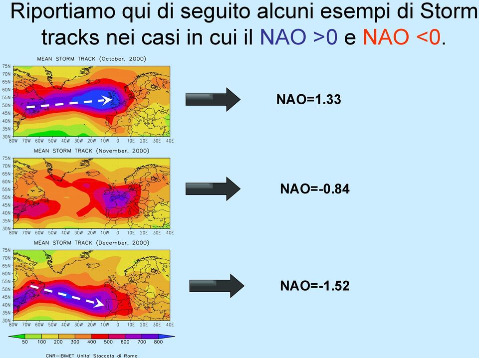 nei casi in cui il NAO >0 e