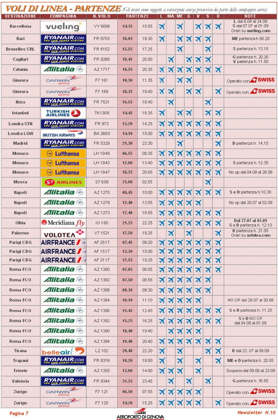 senza preavviso da parte delle