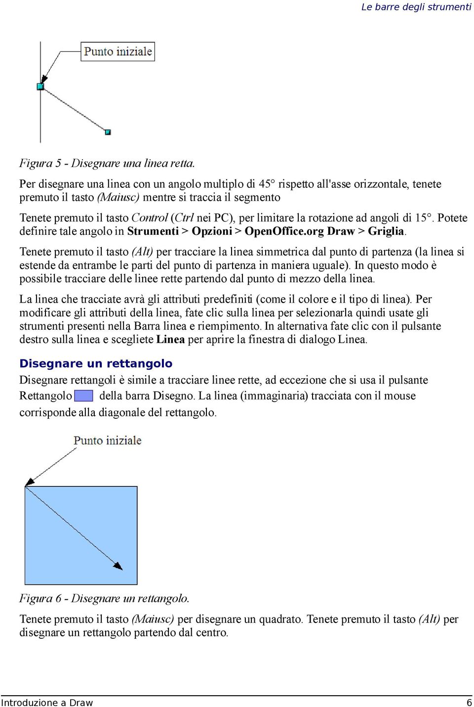 limitare la rotazione ad angoli di 15. Potete definire tale angolo in Strumenti > Opzioni > OpenOffice.org Draw > Griglia.