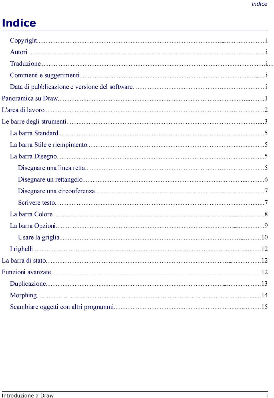 .....5 Disegnare un rettangolo......6 Disegnare una circonferenza......7 Scrivere testo......7 La barra Colore......8 La barra Opzioni......9 Usare la griglia.