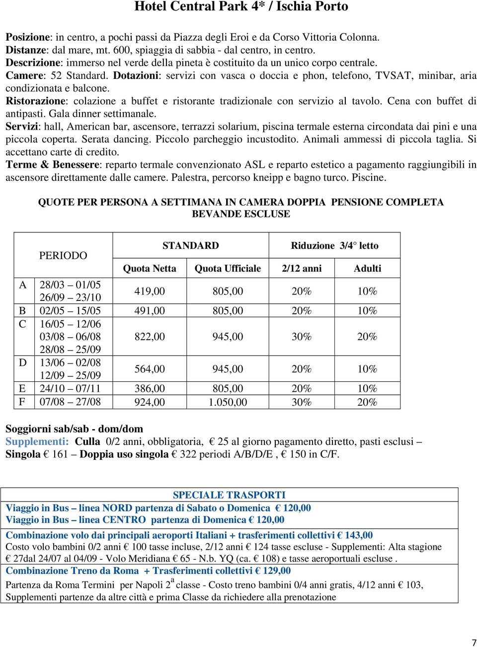 Dotazioni: servizi con vasca o doccia e phon, telefono, TVSAT, minibar, aria condizionata e balcone. Ristorazione: colazione a buffet e ristorante tradizionale con servizio al tavolo.