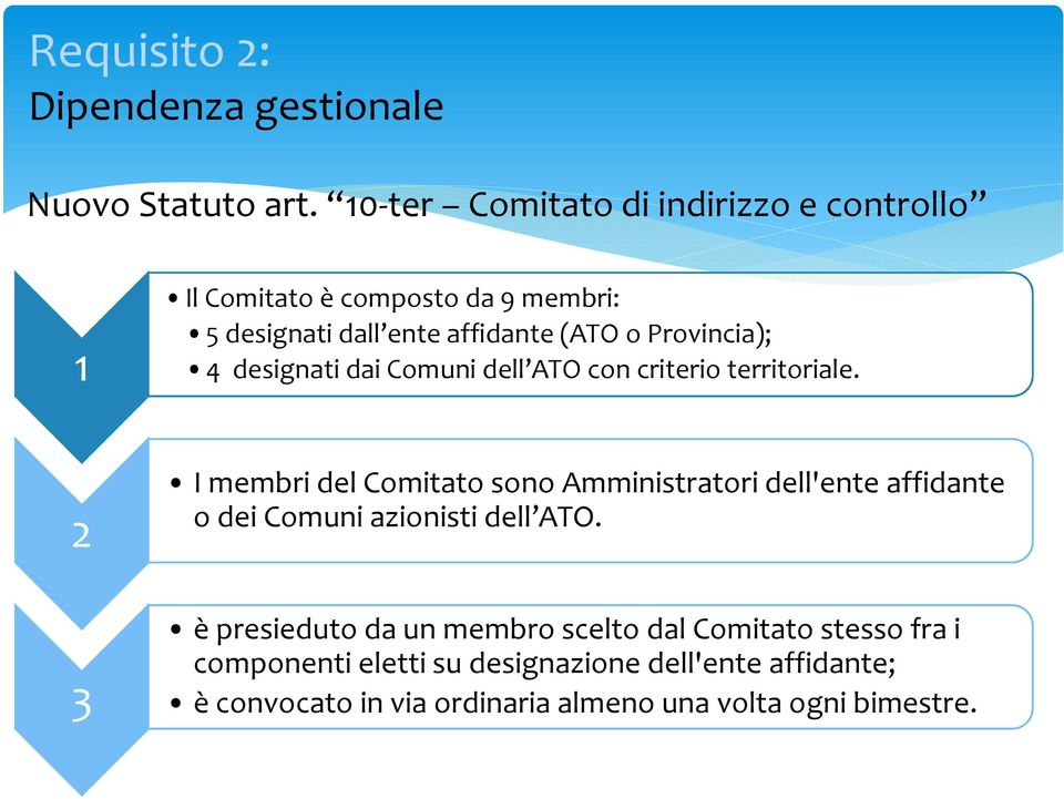 Provincia); 4 designati dai Comuni dell ATO con criterio territoriale.