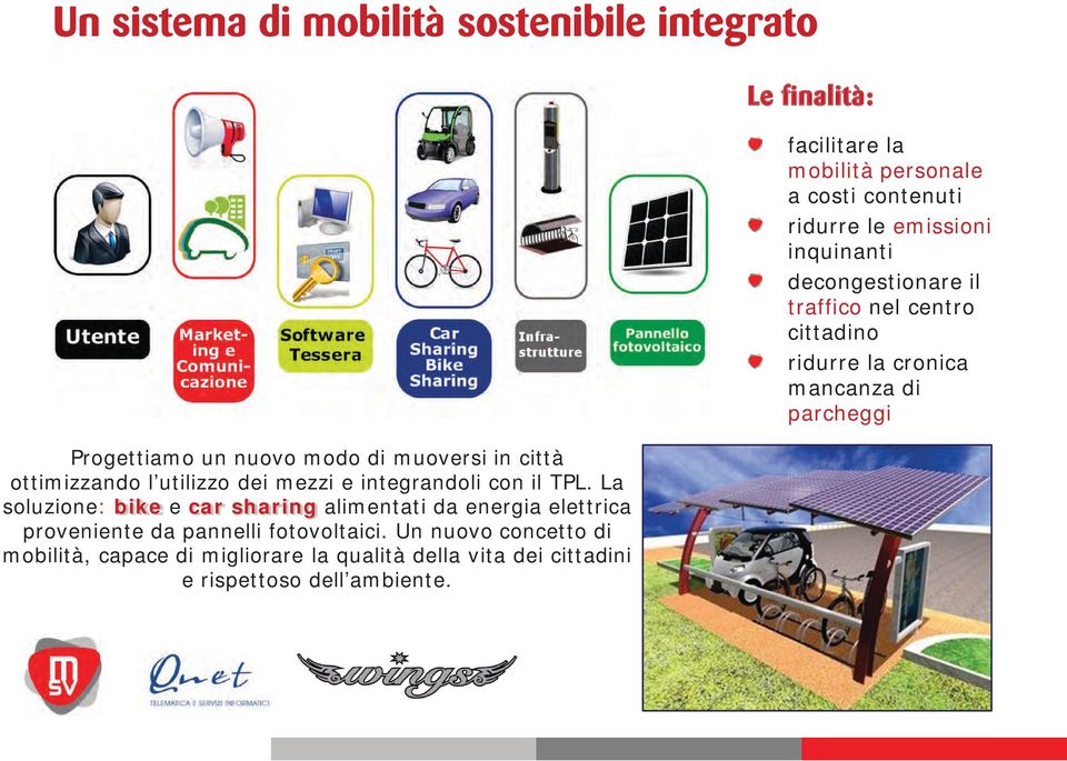 Un nuovo concetto di mobilità, capace di migliorare la qualità della vita dei cittadini e rispettoso dell ambiente.