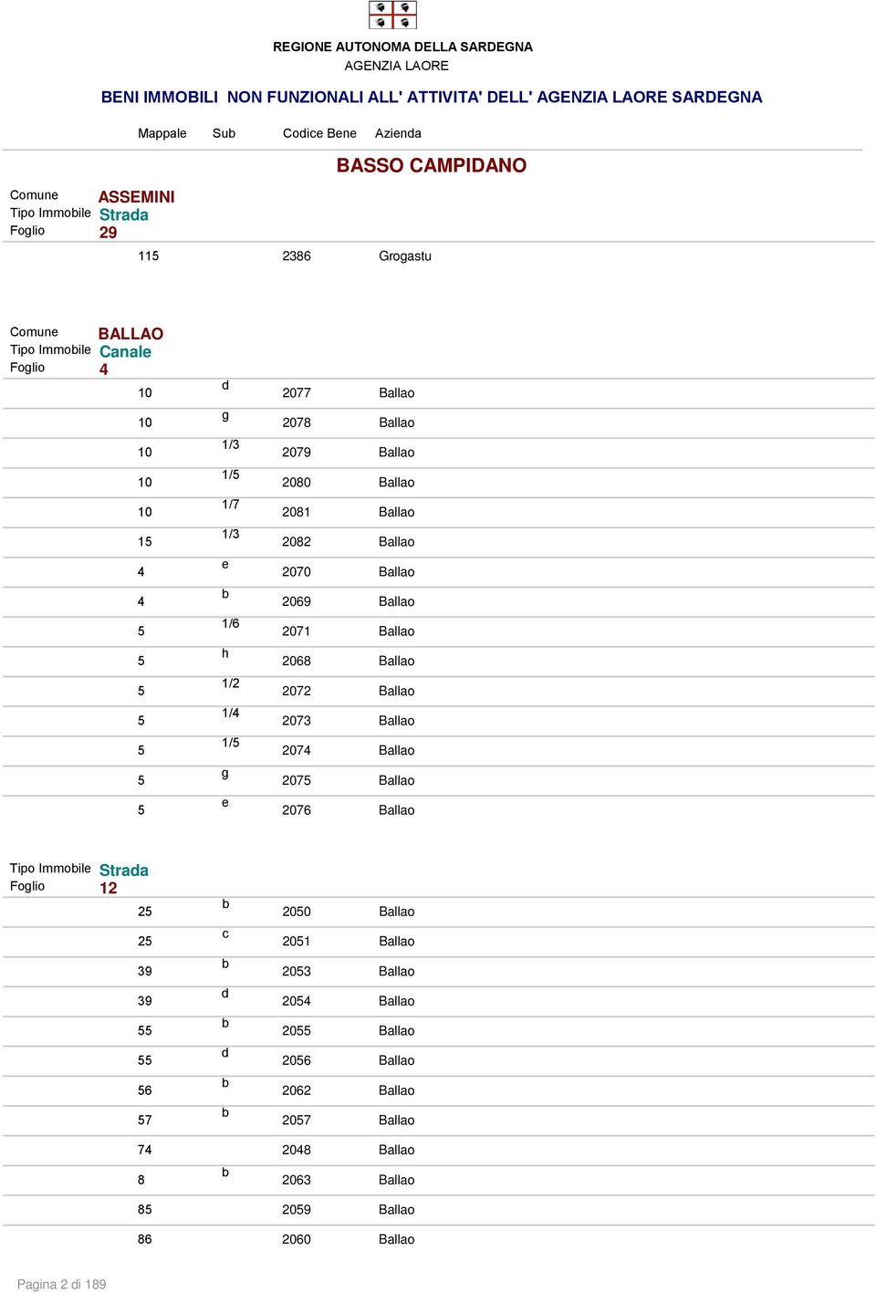 5 / 07 Ballao 5 / 073 Ballao 5 /5 07 Ballao 5 g 075 Ballao 5 e 07 Ballao Foglio 5 050 Ballao 5 05 Ballao 3 053 Ballao