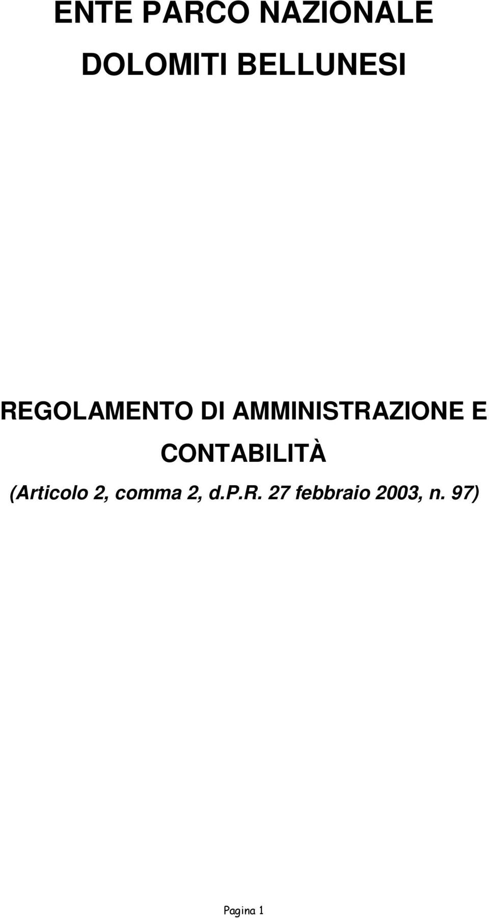 AMMINISTRAZIONE E CONTABILITÀ