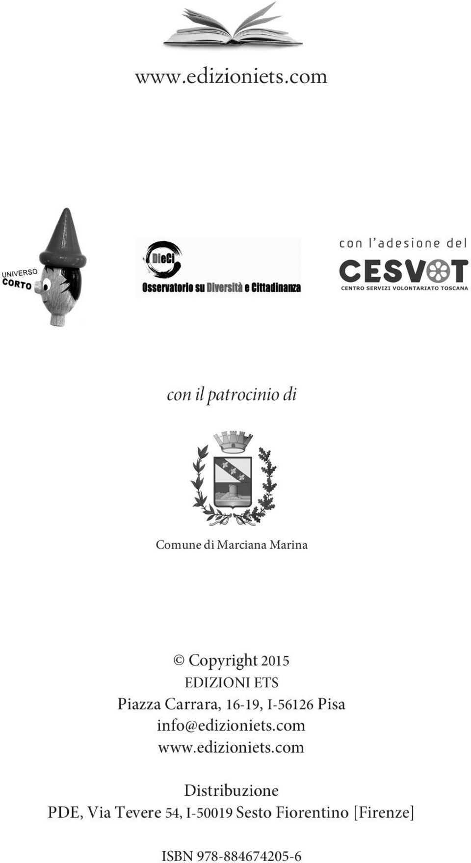 EDIZIONI ETS Piazza Carrara, 16-19, I-56126 Pisa info@edizioniets.