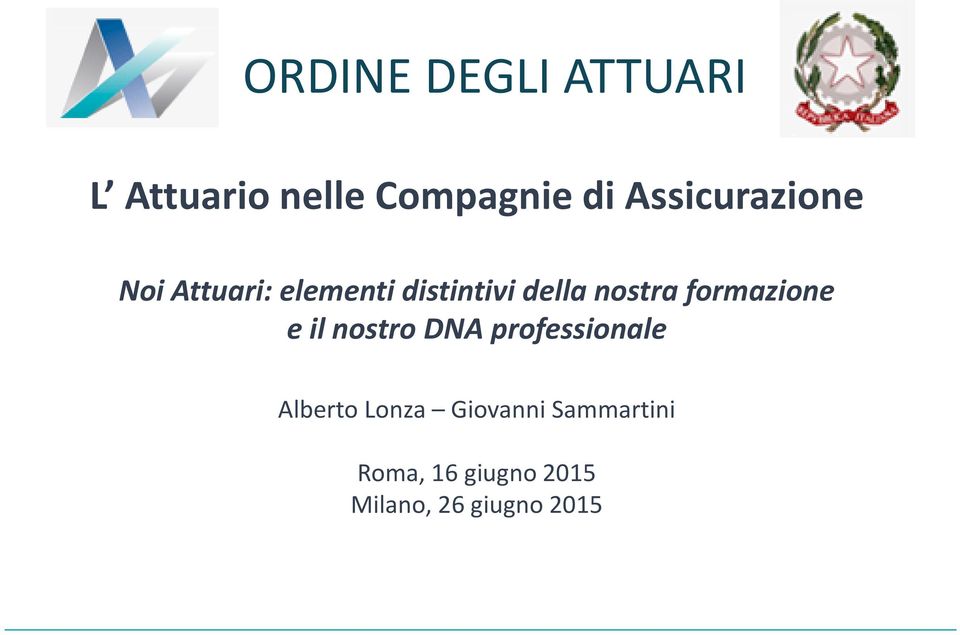 formazione e il nostro DNA professionale Alberto