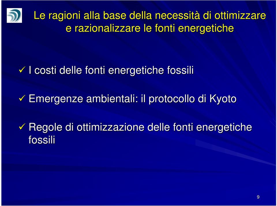 energetiche fossili Emergenze ambientali: il protocollo di