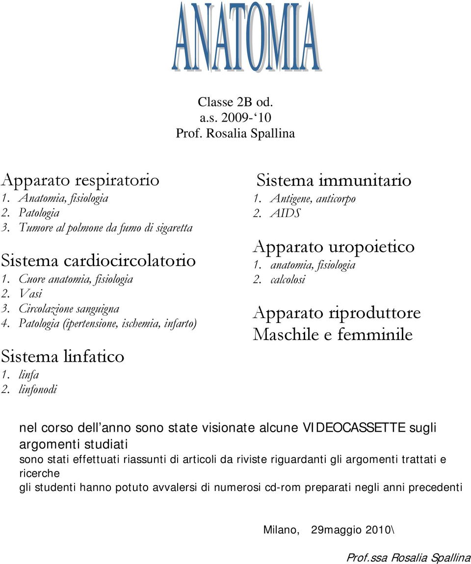 anatomia, fisiologia 2.