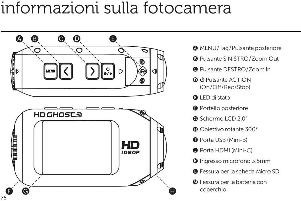 stato Portello posteriore Schermo LCD 2.