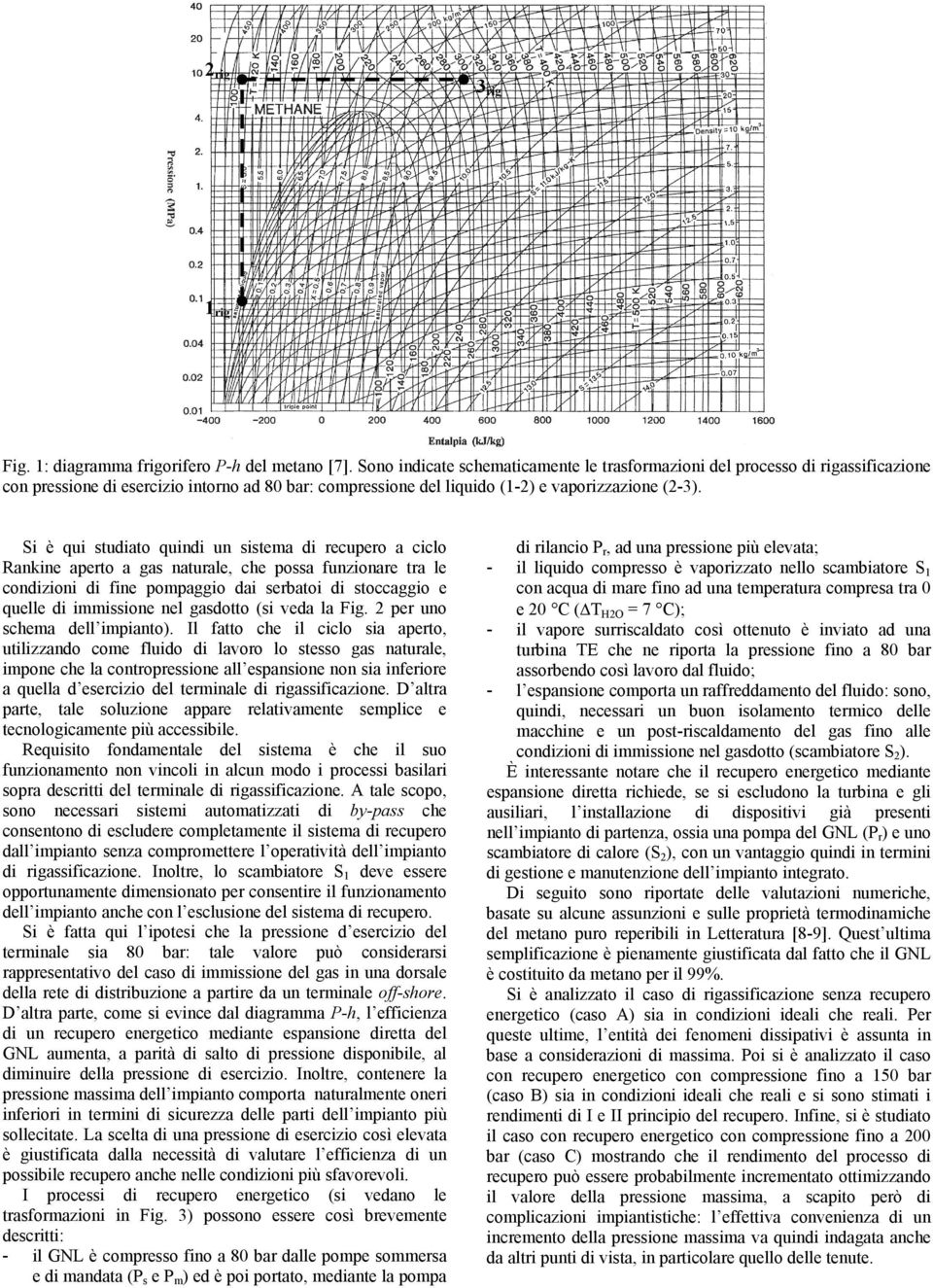 Si è qui studiato quindi un sistema di recupero a ciclo Rankine aperto a gas naturale, che possa funzionare tra le condizioni di fine pompaggio dai serbatoi di stoccaggio e quelle di immissione nel