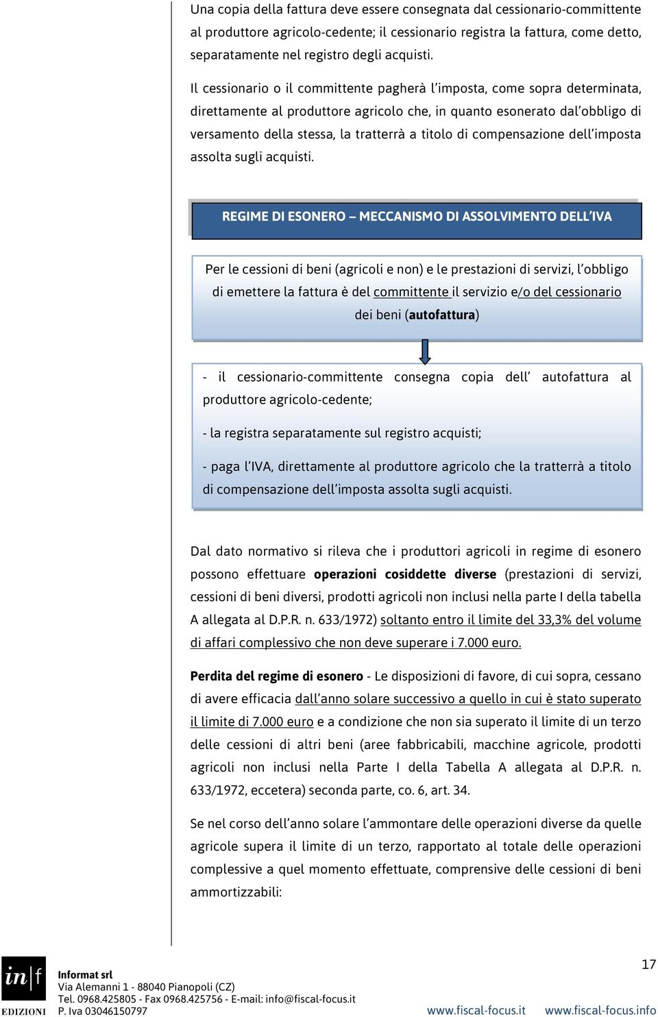 di compensazione dell imposta assolta sugli acquisti.