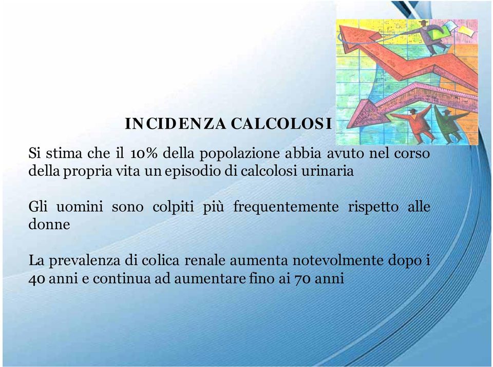 colpiti più frequentemente rispetto alle donne La prevalenza di colica