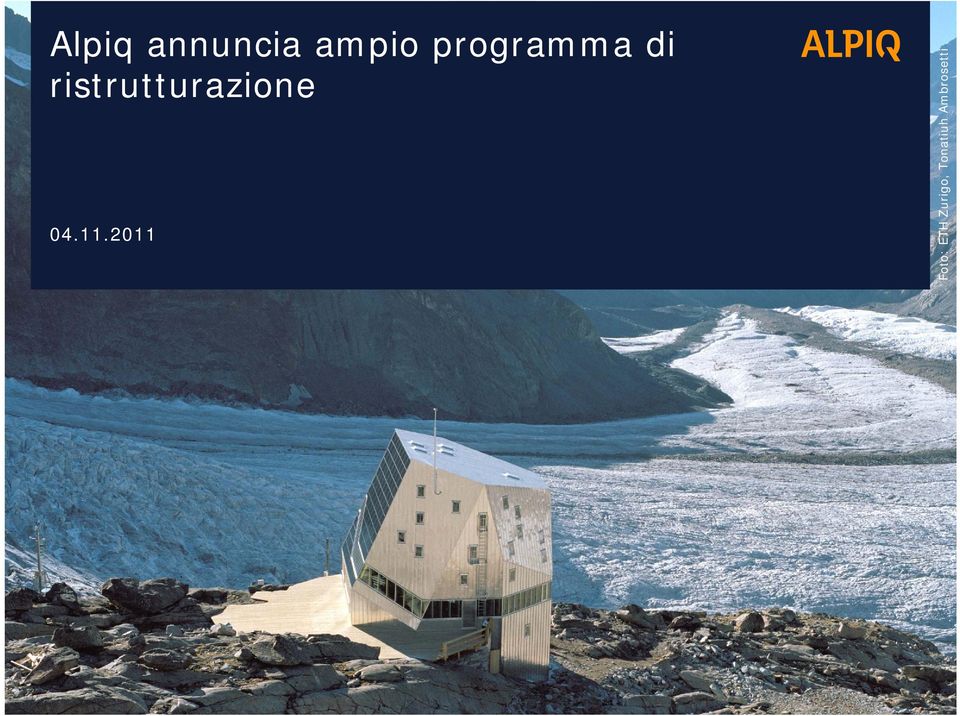 Alpiq annuncia ampio